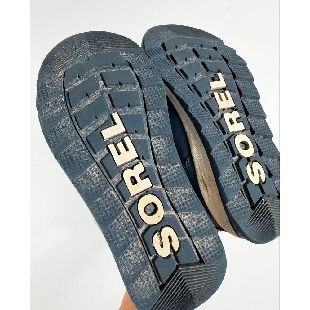 Sorel Whitney II Strap Waterproof Winter Boots Kids Size 11 Nocturnal Blue
